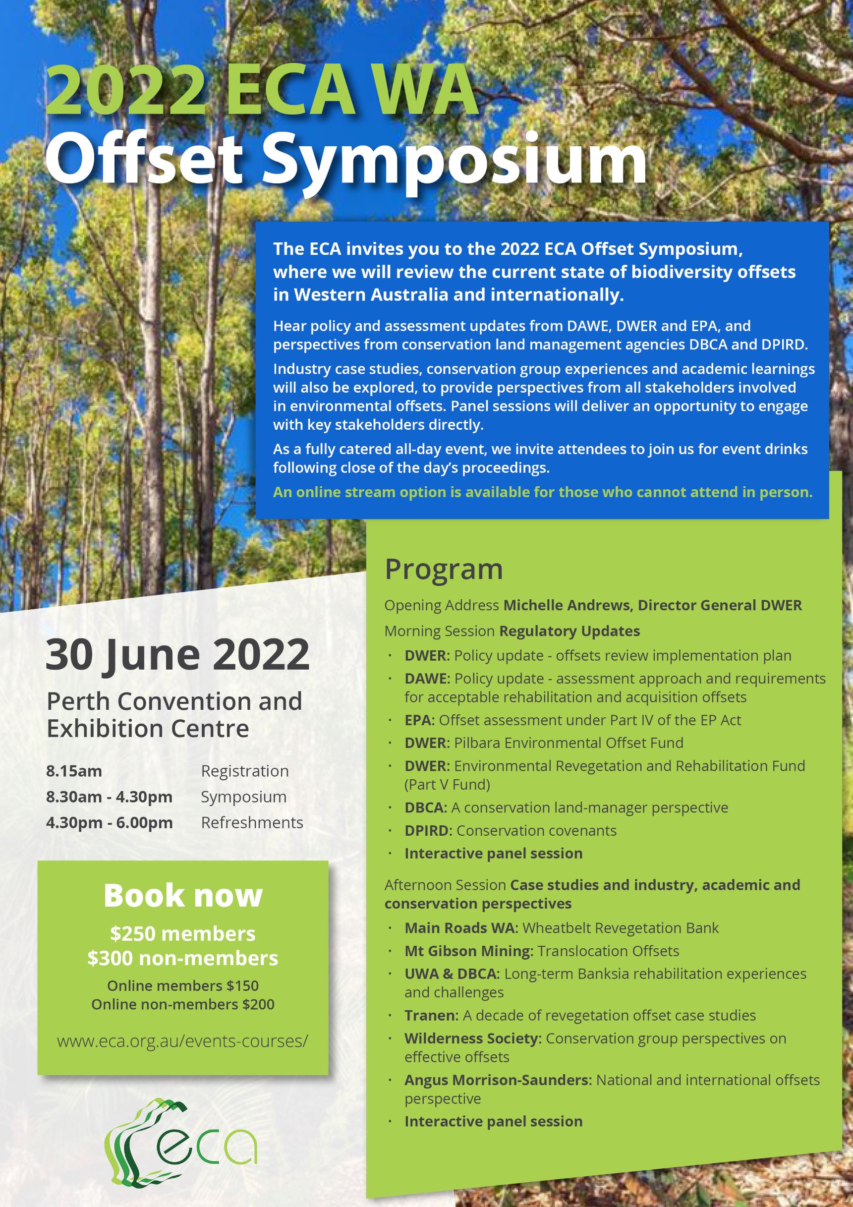 2022 ECA WA Offset Symposium Environmental Consultants Association WA
